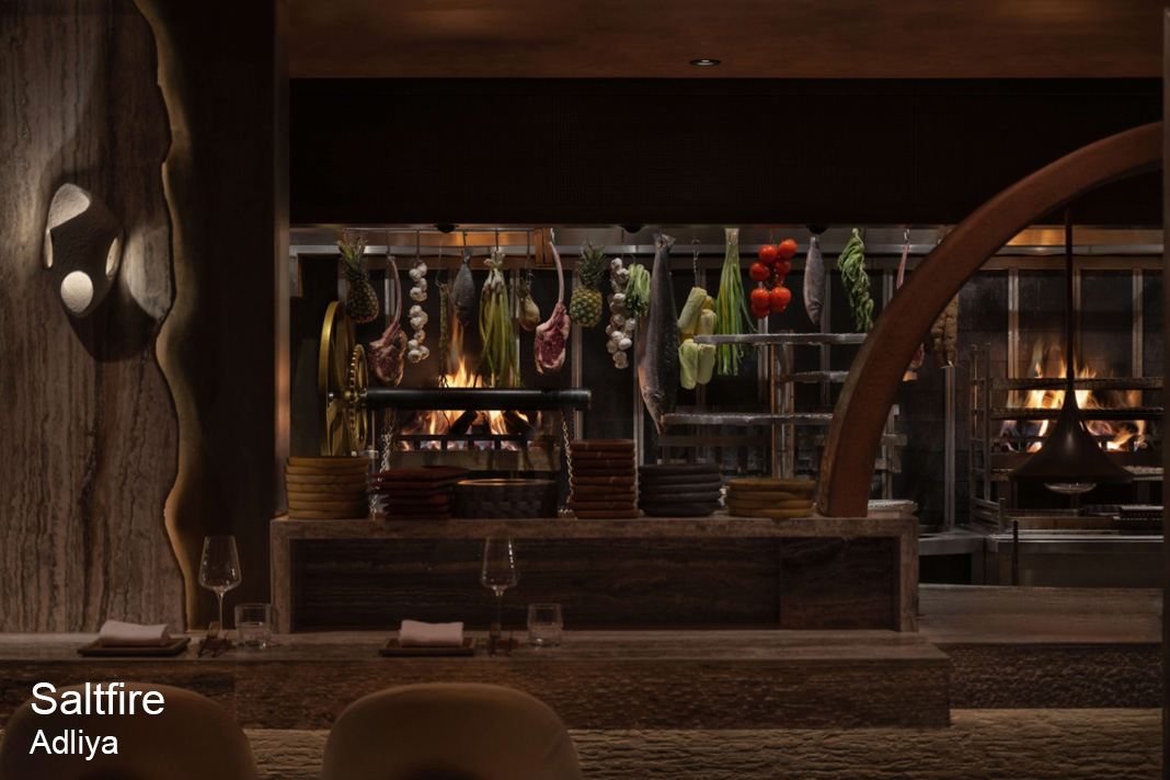 Saltfire Adliya romantic fire-lit dining
