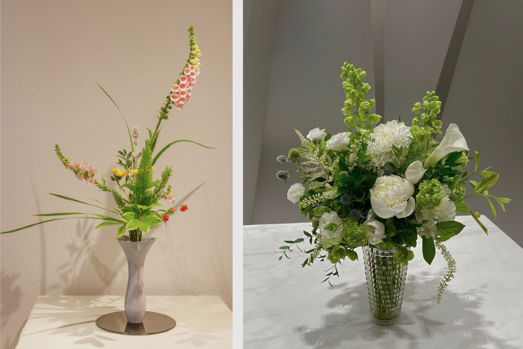 Contemporary Bahrain wedding aisle with understated greenery