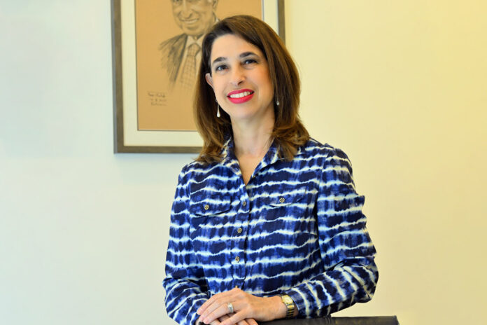 Ms Zeenat Abdulhusain Dawani Bahrain Honorary Consul of the Netherlands in her office